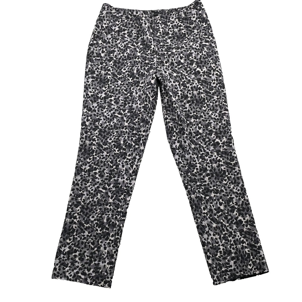 Isaac Mizrahi Pixie Pants Women's 14 Leopard Corpcore Academia Maximalist Office